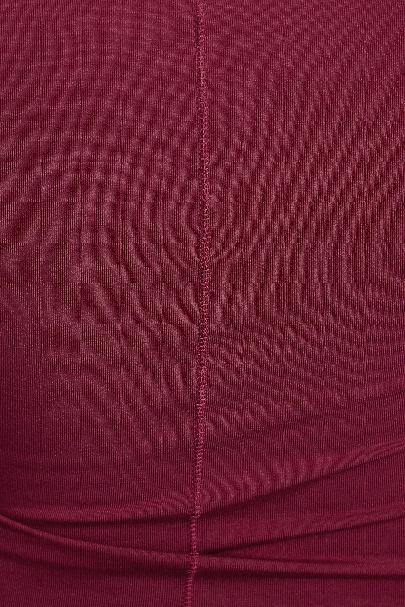 Smooth Scoop Neck Long Sleeve Top