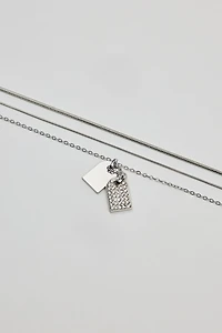 Ensemble de 3 colliers avec plaquettes d’identité