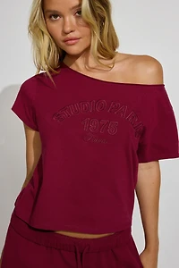 T-shirt à épaules dégagées