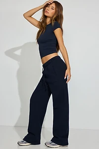 Pantalon de jogging à jambe droite en tissu UltraFleece