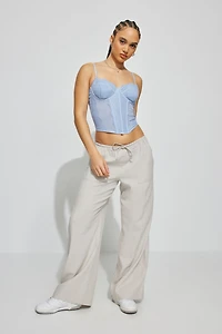 Millie Linen Pull-On Pants