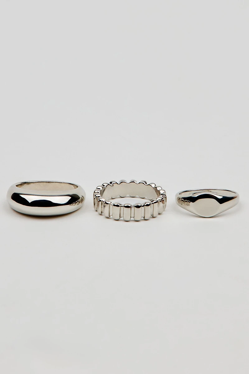 Set of 3 Signet Rings
