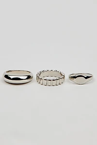 Set of 3 Signet Rings