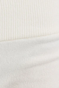 Minishort en chenille à taille basse