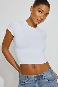 Crewneck Cropped T-Shirt