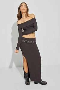 Kayla Foldover Off Shoulder Top