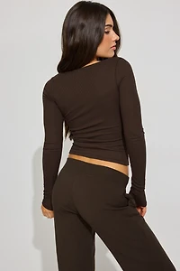 Crossover Long Sleeve Top