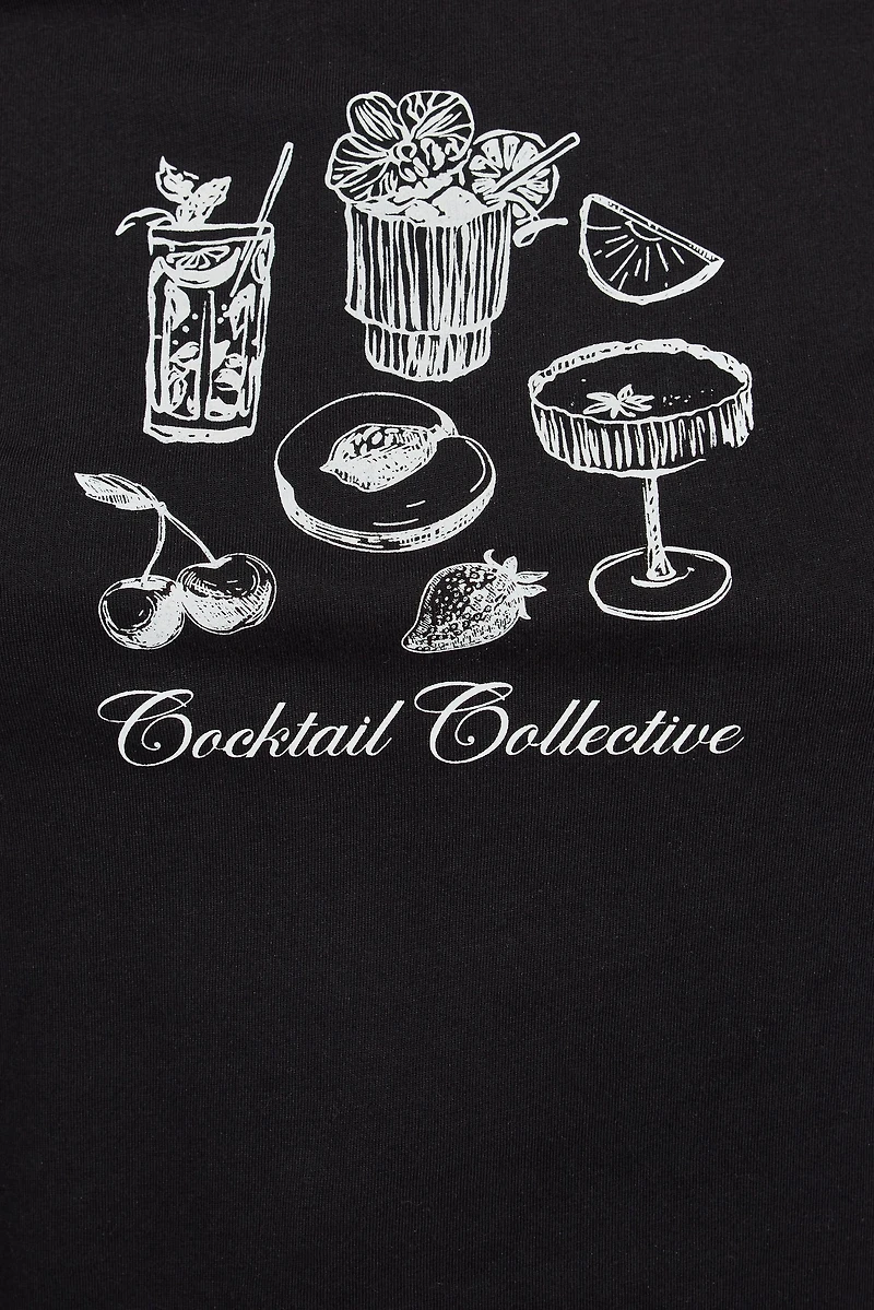 T-shirt à col rond années 90