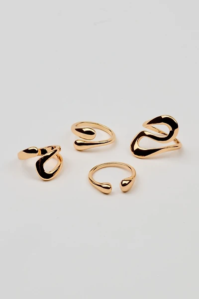 Set of 4 Open S Rings