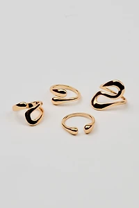 Set of 4 Open S Rings