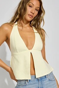 Linen Halter Top