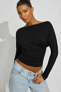 Smooth Dolman Boatneck Top