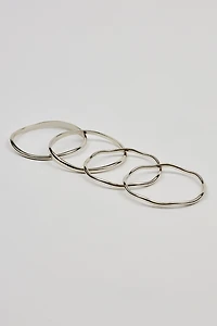 Set of 4 Wavy Bangles