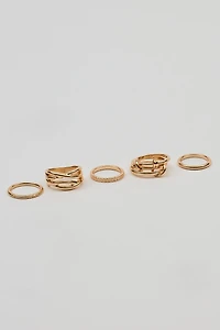 Set of 7 Modern Rings