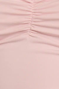 Sweetheart Neckline Long Sleeve Top