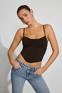 Bustier en maille à ouverture Ally