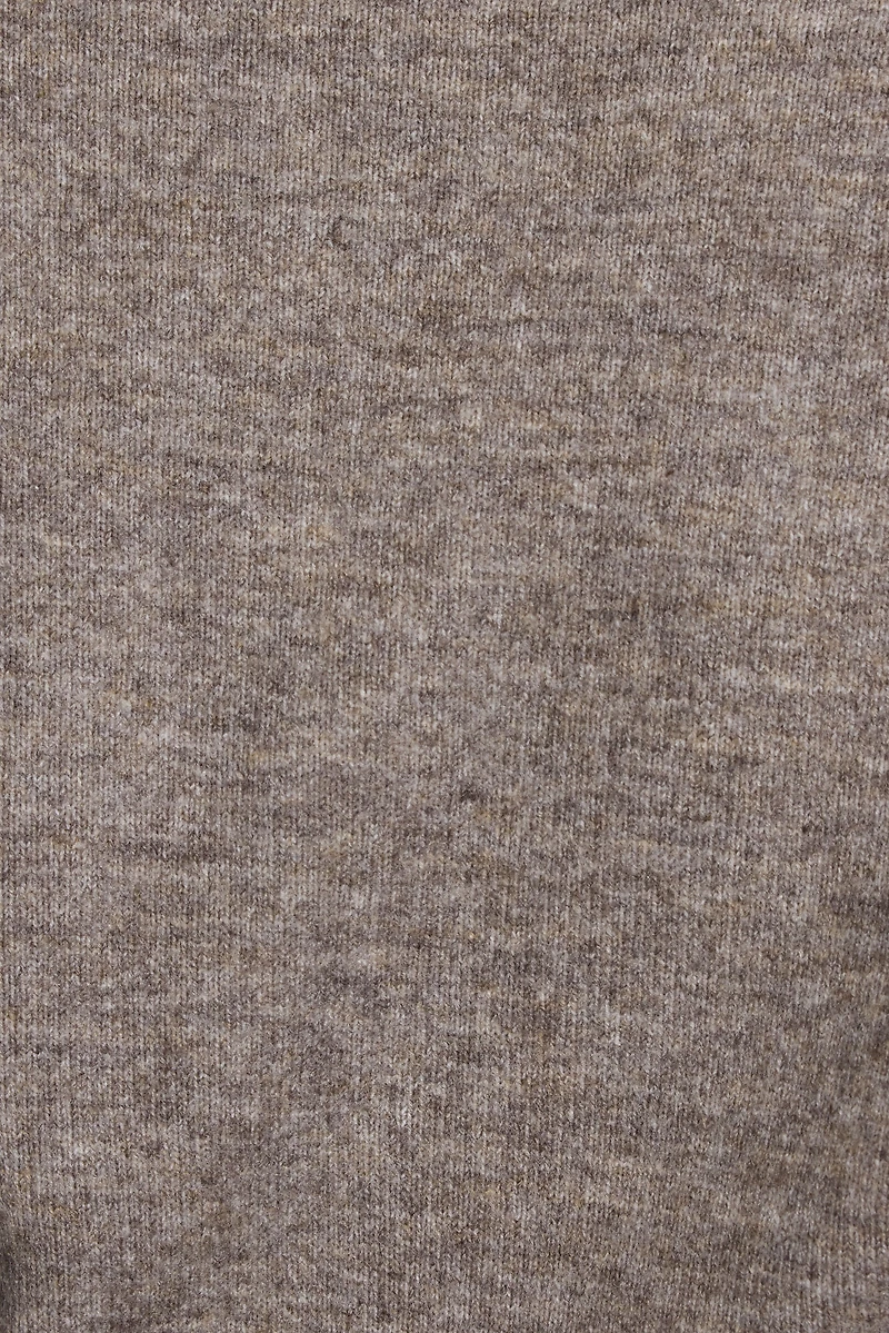 Long Sleeve Spongy Henley Sweater