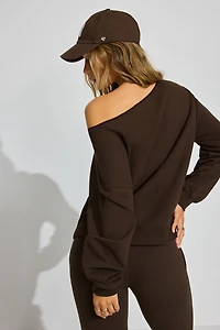 Sweatshirt SoftTerry à épaules dégagées