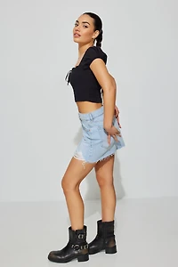 Bree Smocked Short Sleeve Top
