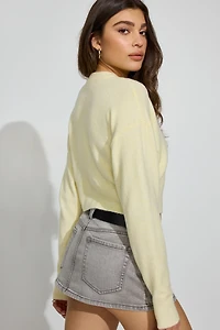 Renee Spongy Cropped Cardigan