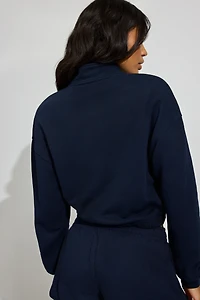 Sweatshirt à demi-fermeture éclair SoftTerry