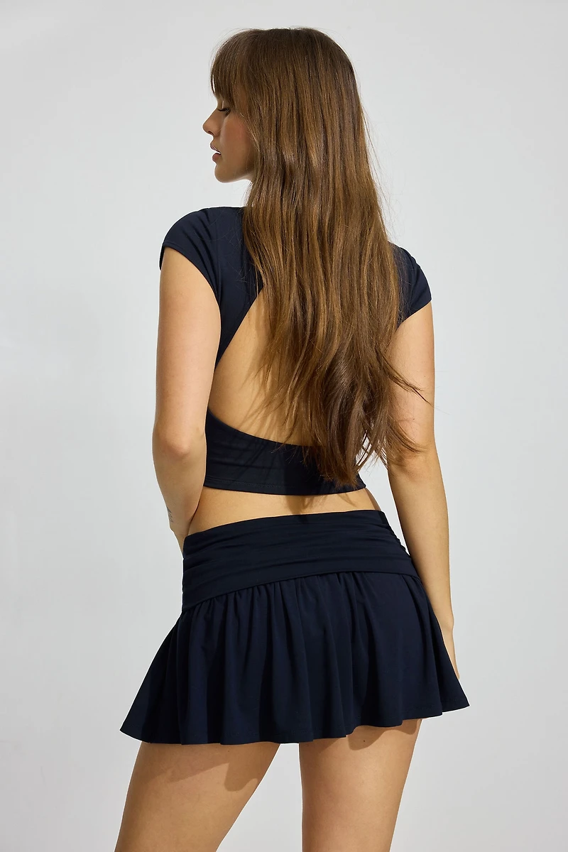 Jupe-short en tricot fluide Livy
