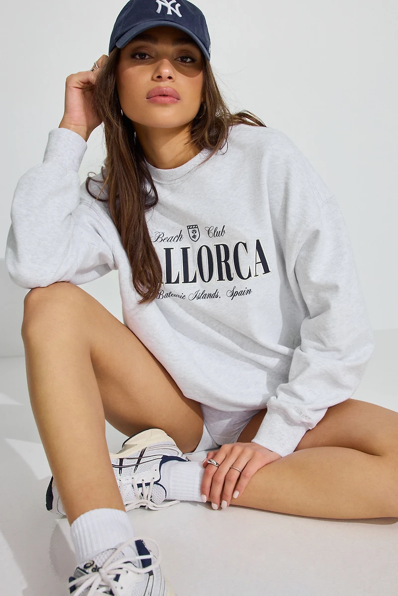 Sweatshirt ample à col rond en SoftTerry