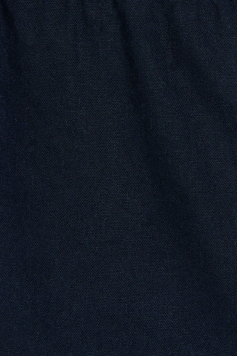 Linen Tie Back Halter Top