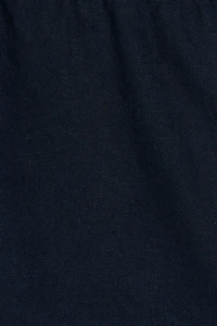 Linen Tie Back Halter Top