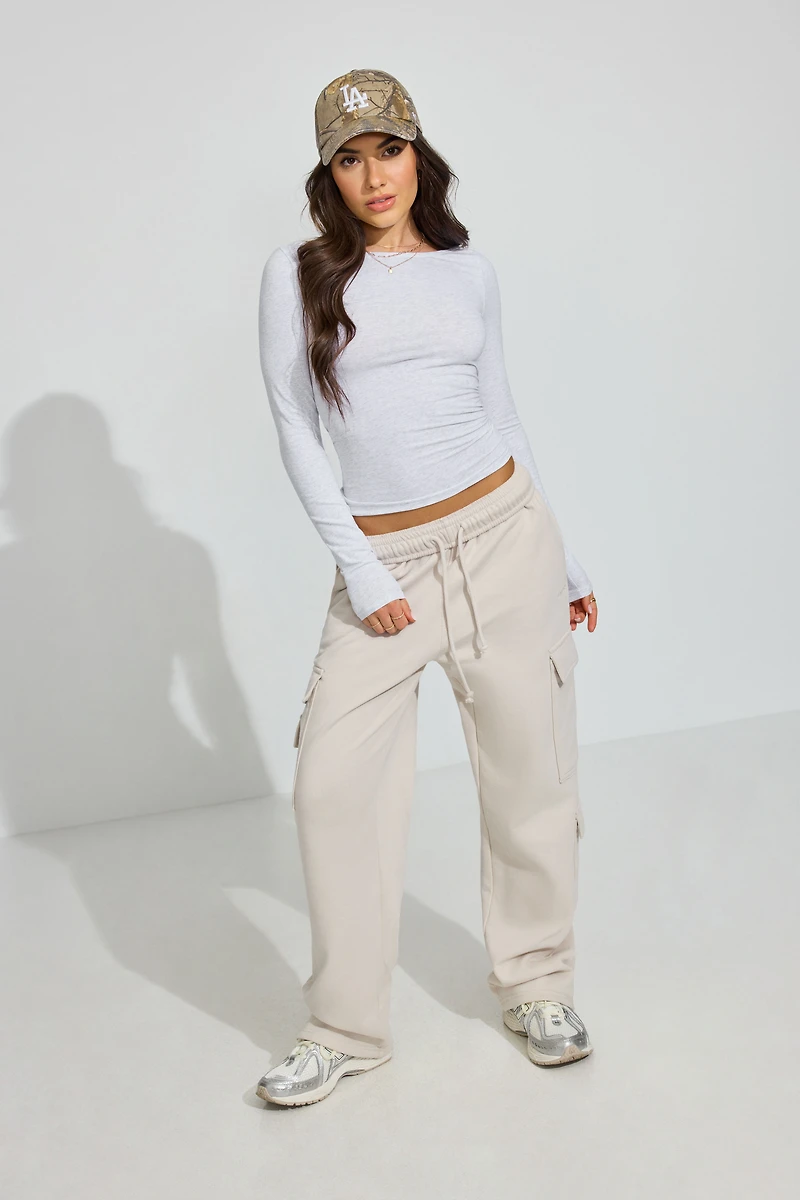 Estelle Long Sleeve Boatneck Top