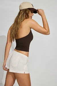 Clean Linen Mini Shorts