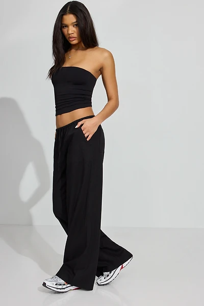 Millie Linen Pull-On Pants