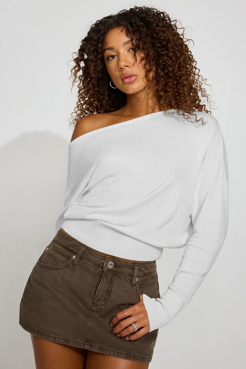 Chandail fin asymétrique Rae