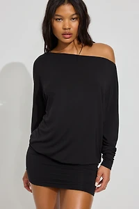 Long Sleeve Banded Bottom Dress
