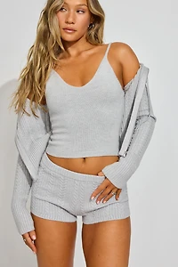 Sweater Cable Knit Shorts