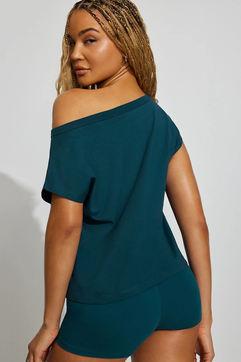 Wide Asymmetric T-Shirt