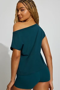 Wide Asymmetric T-Shirt