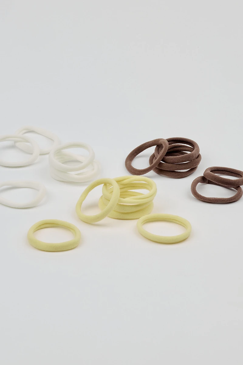 Pack of 18 Seamless Hair Elastics