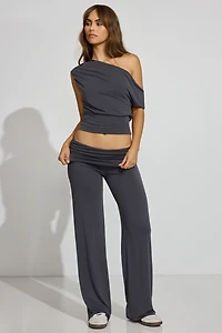 Foldover Flowy Pants