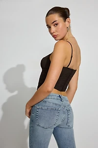 Bustier en maille à ouverture Ally