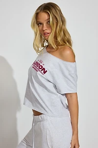 T-shirt à épaules dégagées