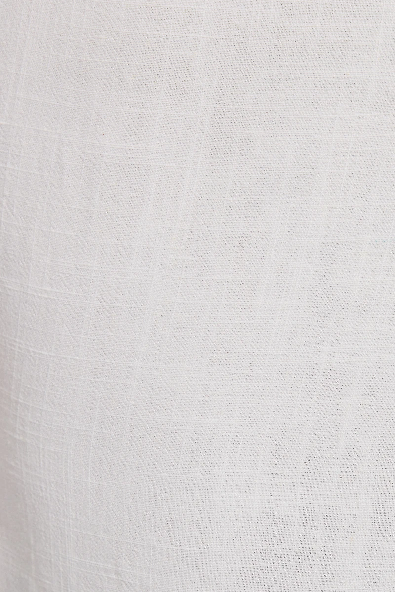 Linen Tie Front Tank Top