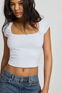 Portia Square Neckline T Shirt