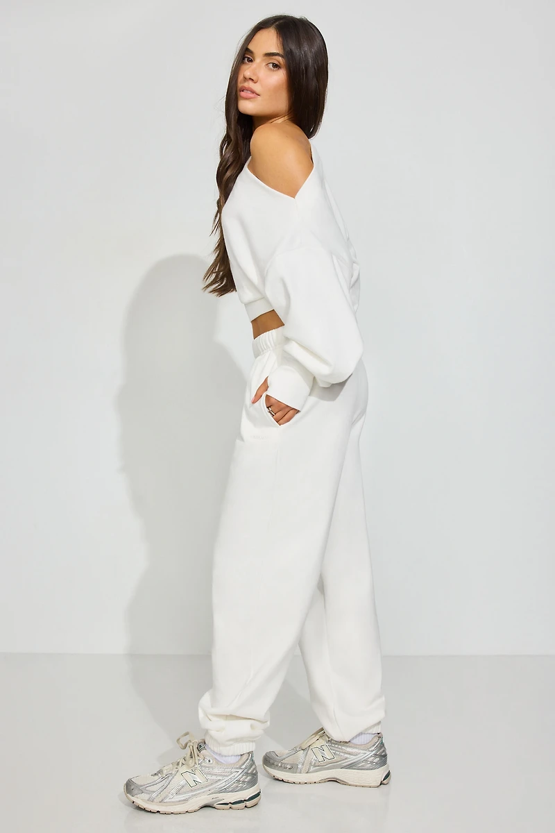 Pantalon de jogging « boyfriend » en tissu UltraFleece