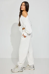 Pantalon de jogging « boyfriend » en tissu UltraFleece