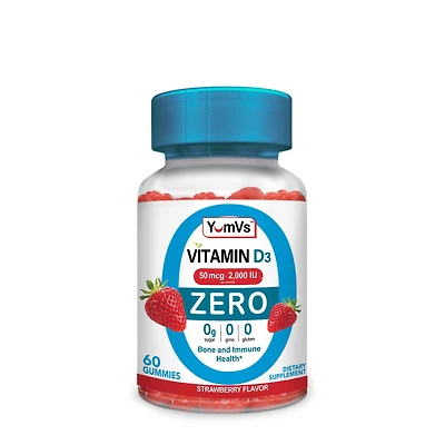 YumVs Vitamin D3 50Mcg - Strawberry 60 Gummies (30 Servings)