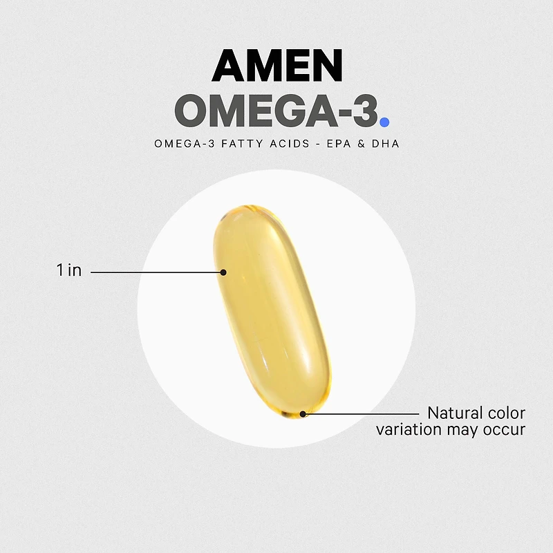 AMEN - Omega-3 1500mg - 90 Softgels (45 Servings)