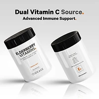 Elderberry Immune Complex - Daily Vitamin C Vegan D3 & Zinc Supplement - 90 Capsules (30 Servings)