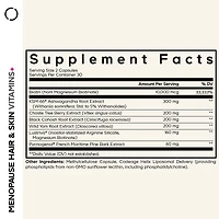 Menopause Hair & Skin Vitamins+ - 60 Vegetable Capsules (30 Servings)