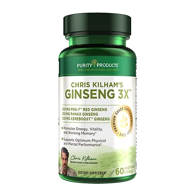 Chris Kilham's Ginseng 3x - 60 Capsules (30 Servings)